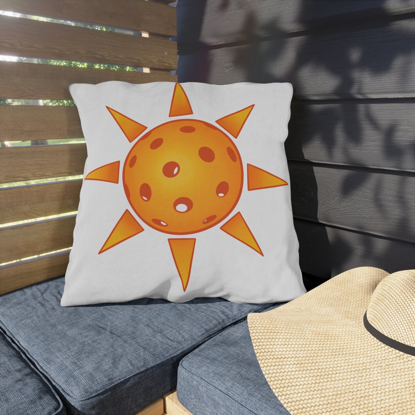 Pickleball Sun Outdoor Pillows