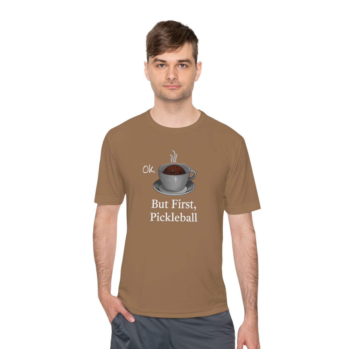 Pickleball Coffee Unisex Moisture Wicking Tee