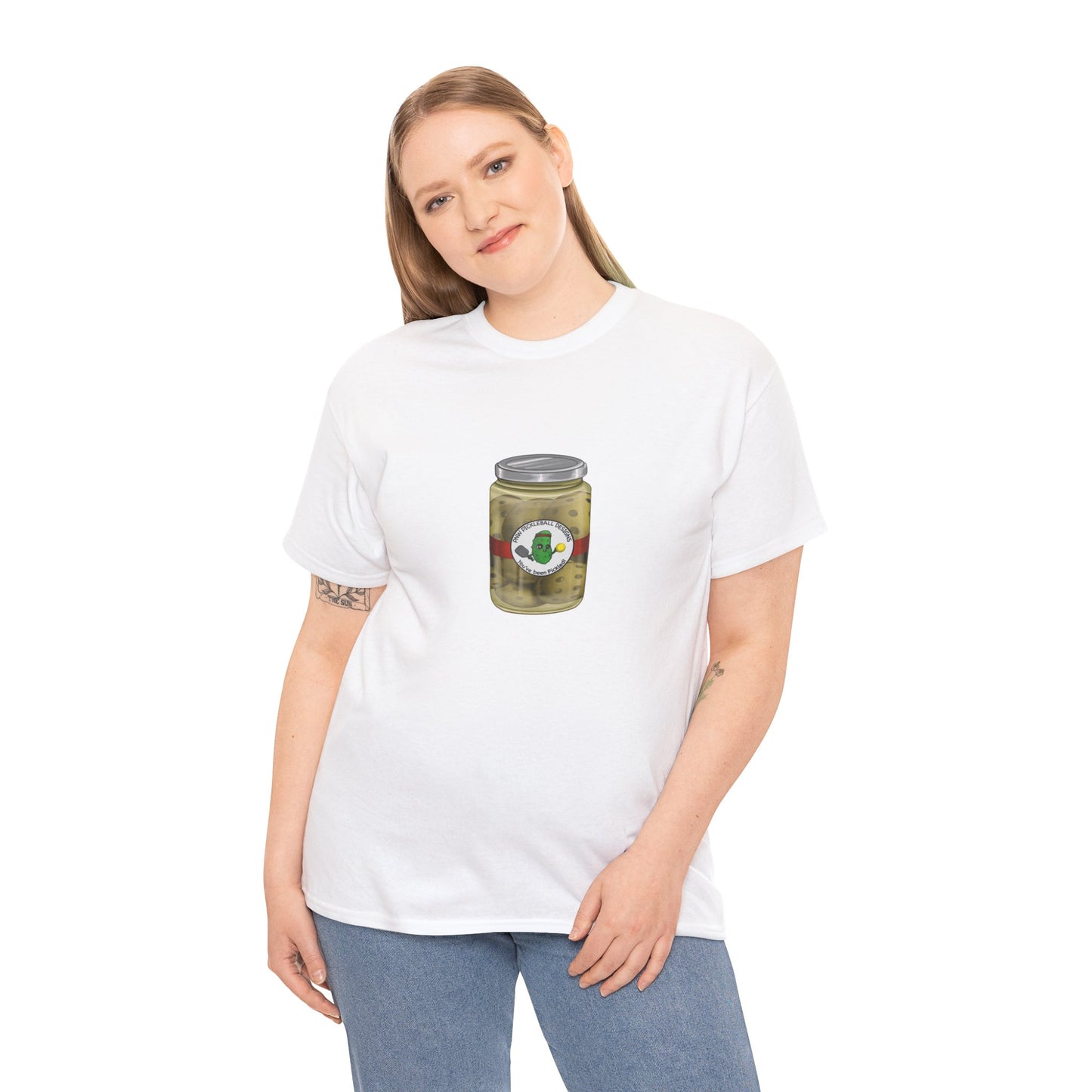 Unisex Heavy Cotton Pickleballs Jar Tee