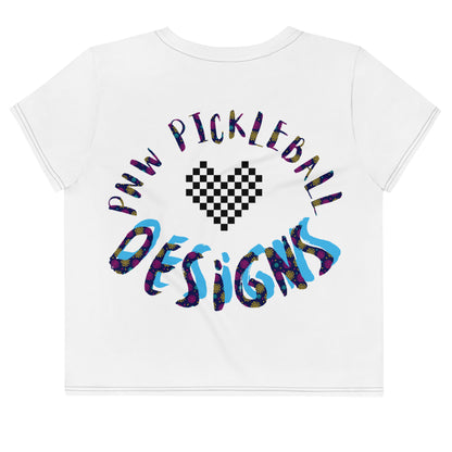 80's Themed Pickleball Crop Tee