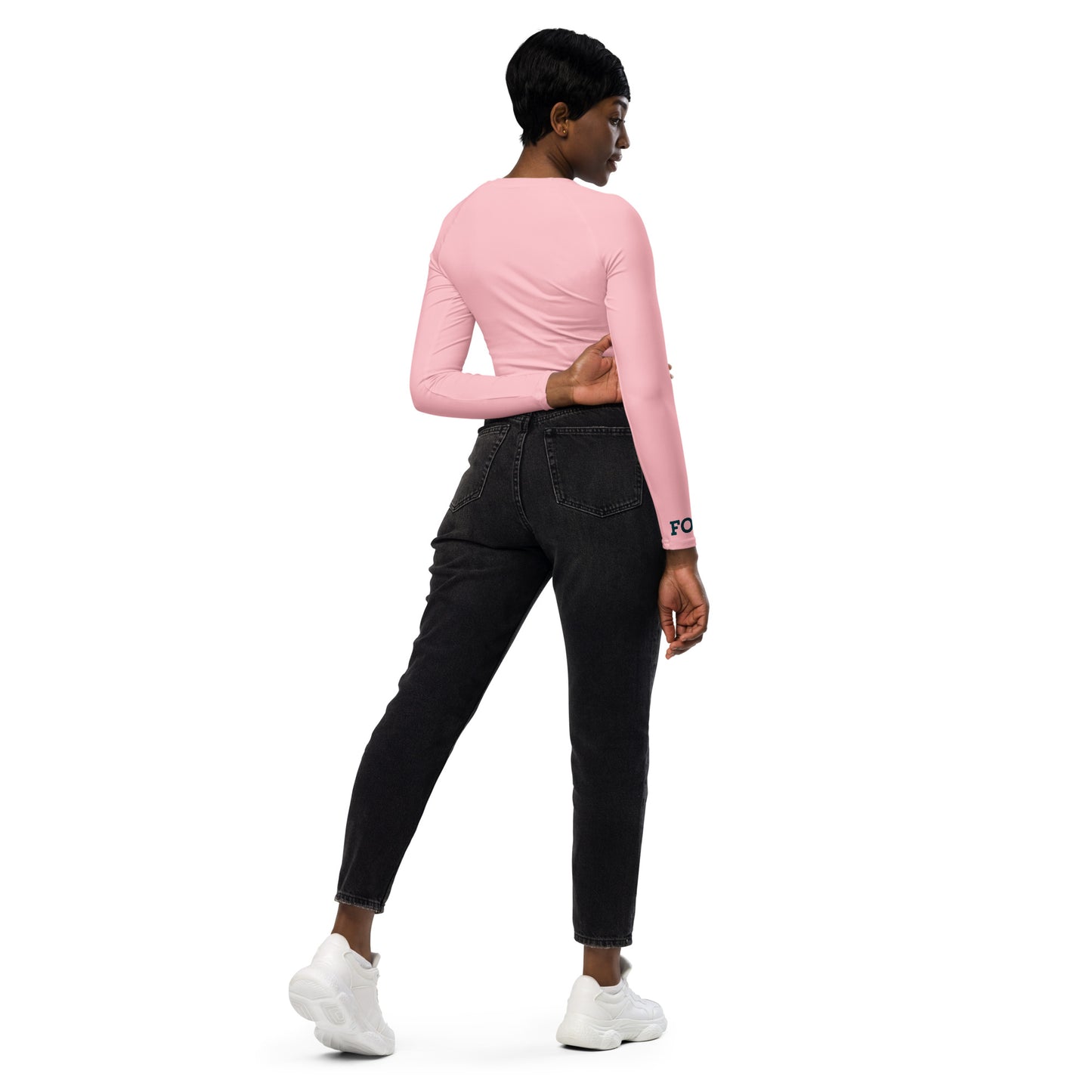 Recycled Long-Sleeve Crop Top