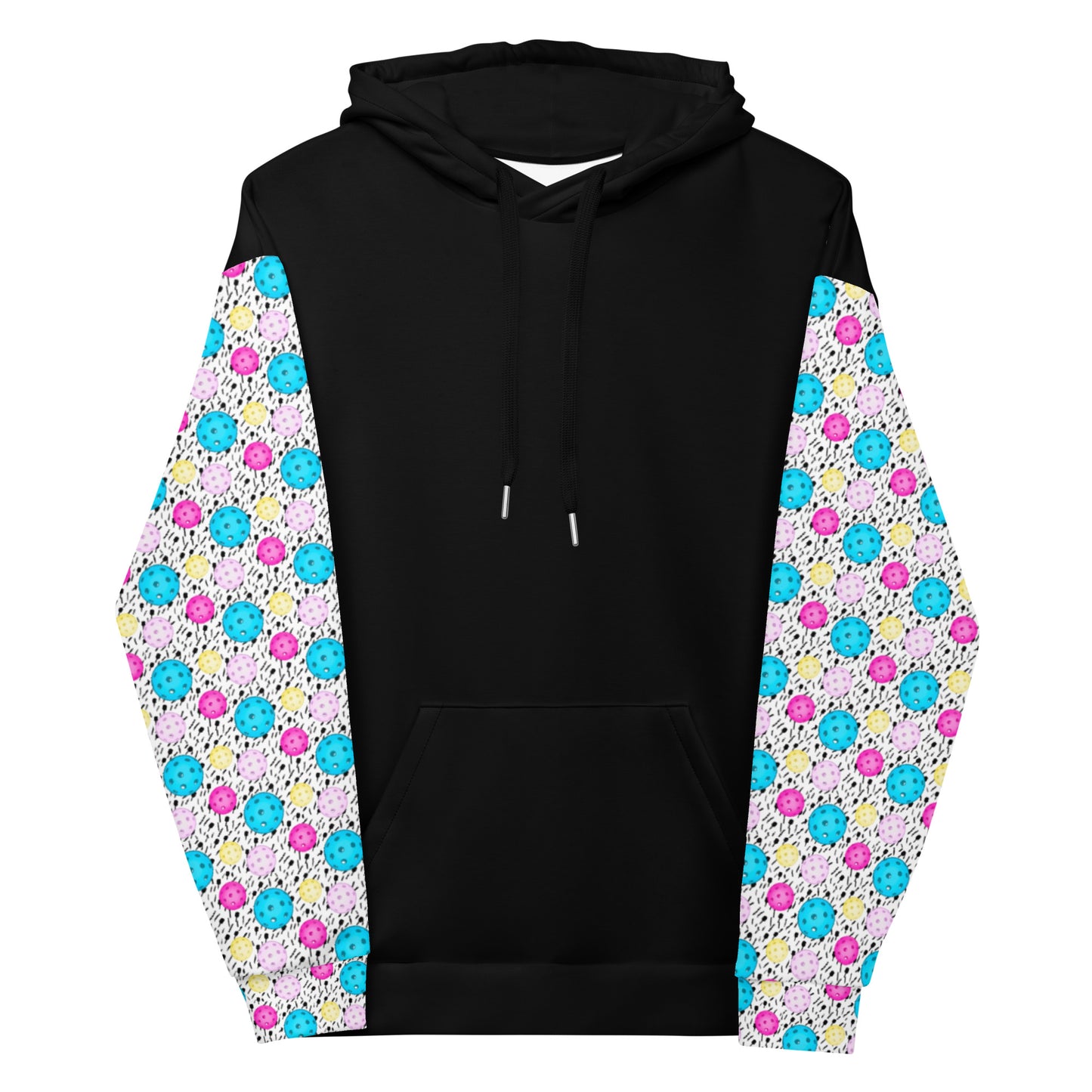 80's Themed Pickleball Pattern Unisex Hoodie