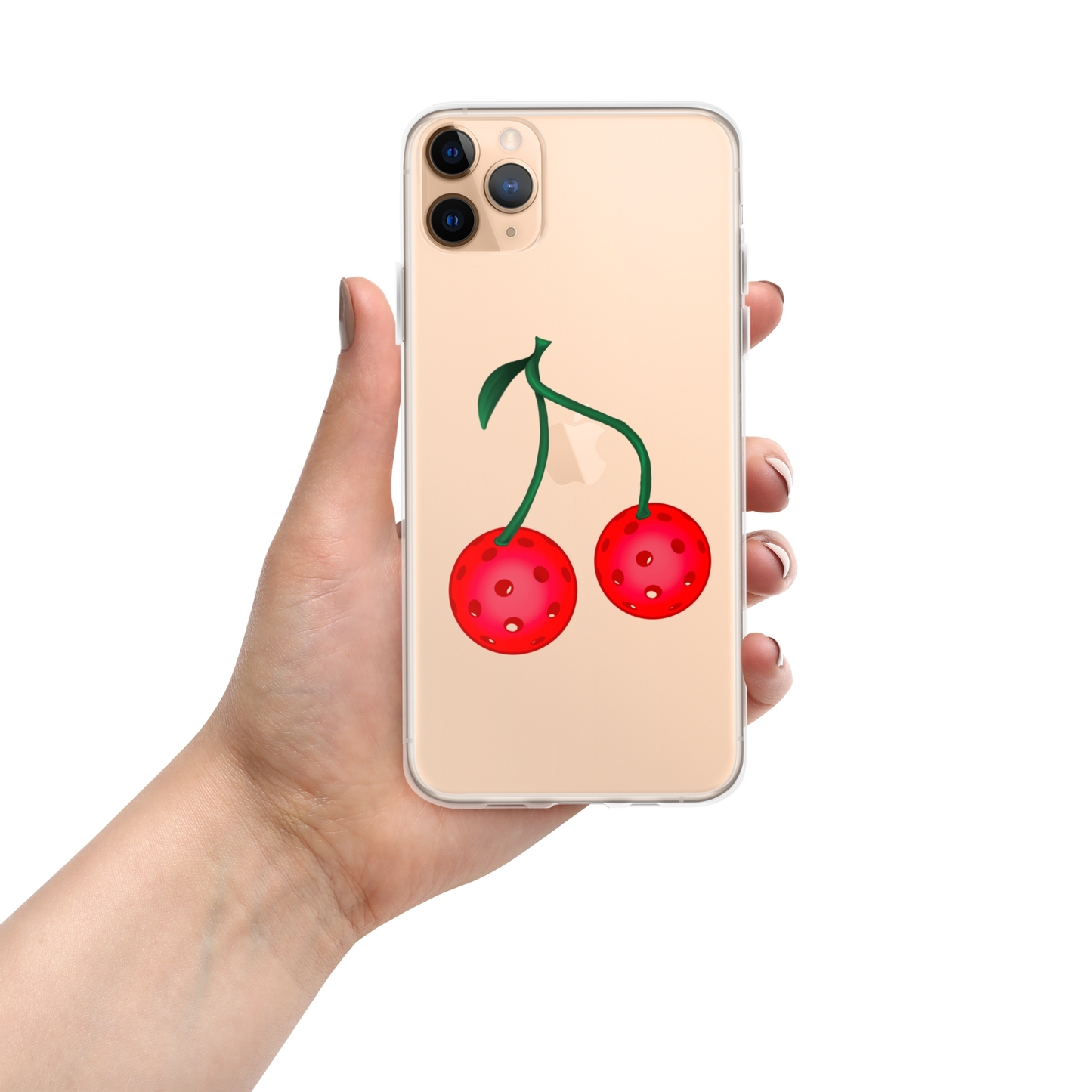 Pickleball Cherries Clear Case for iPhone®