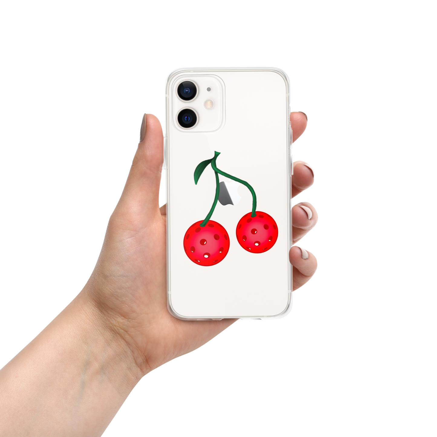 Pickleball Cherries Clear Case for iPhone®