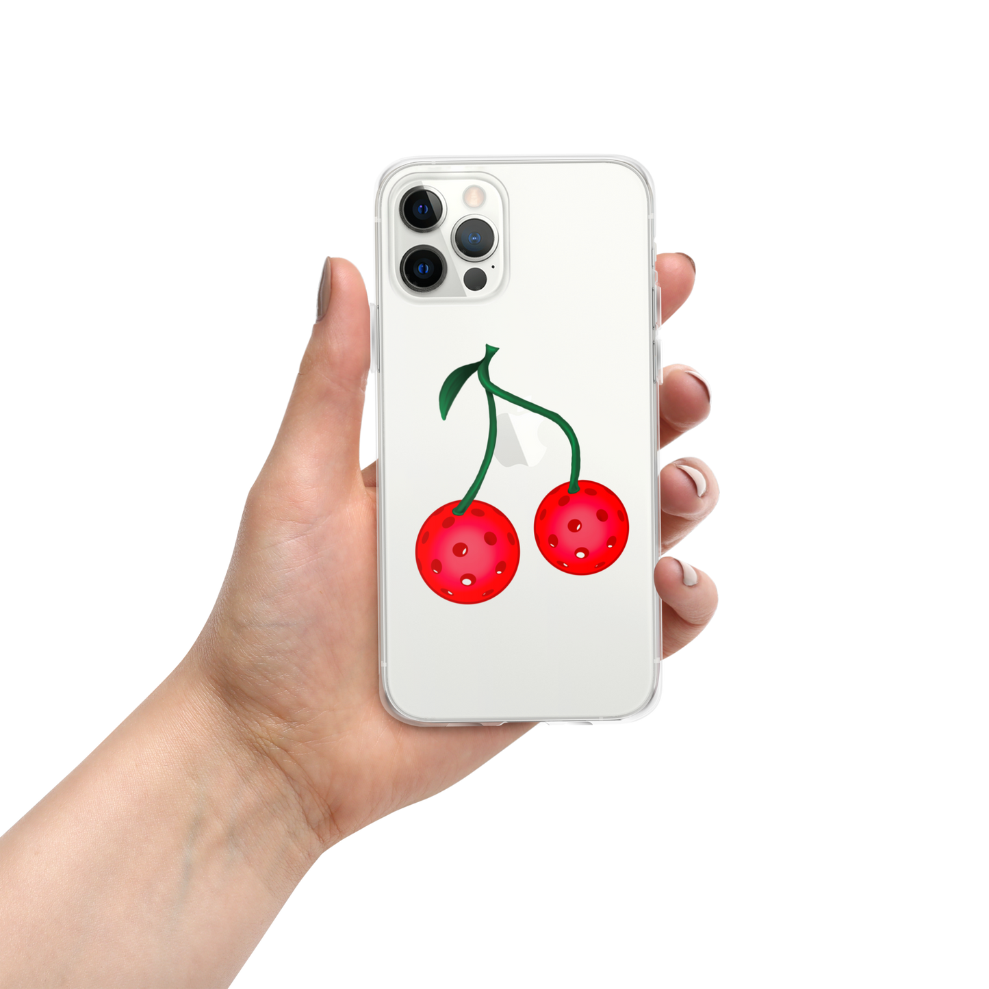 Pickleball Cherries Clear Case for iPhone®