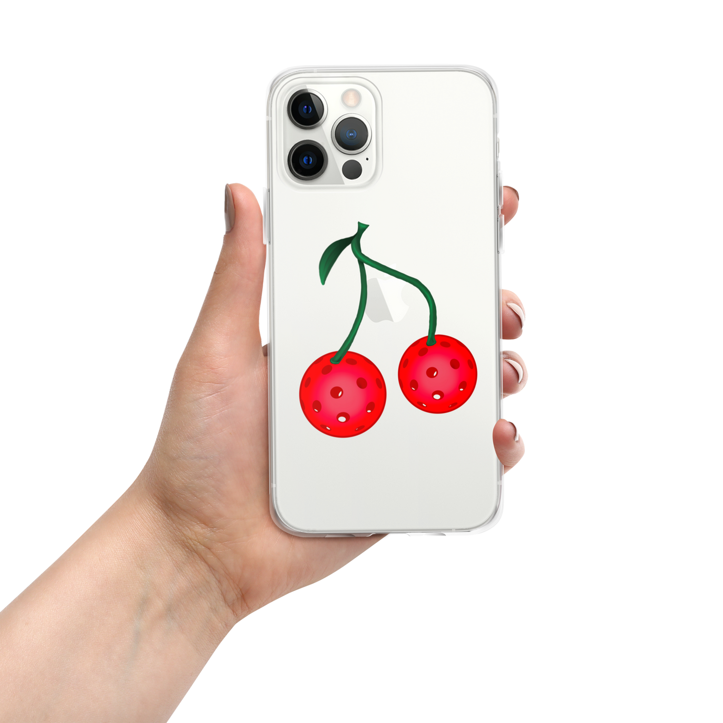 Pickleball Cherries Clear Case for iPhone®