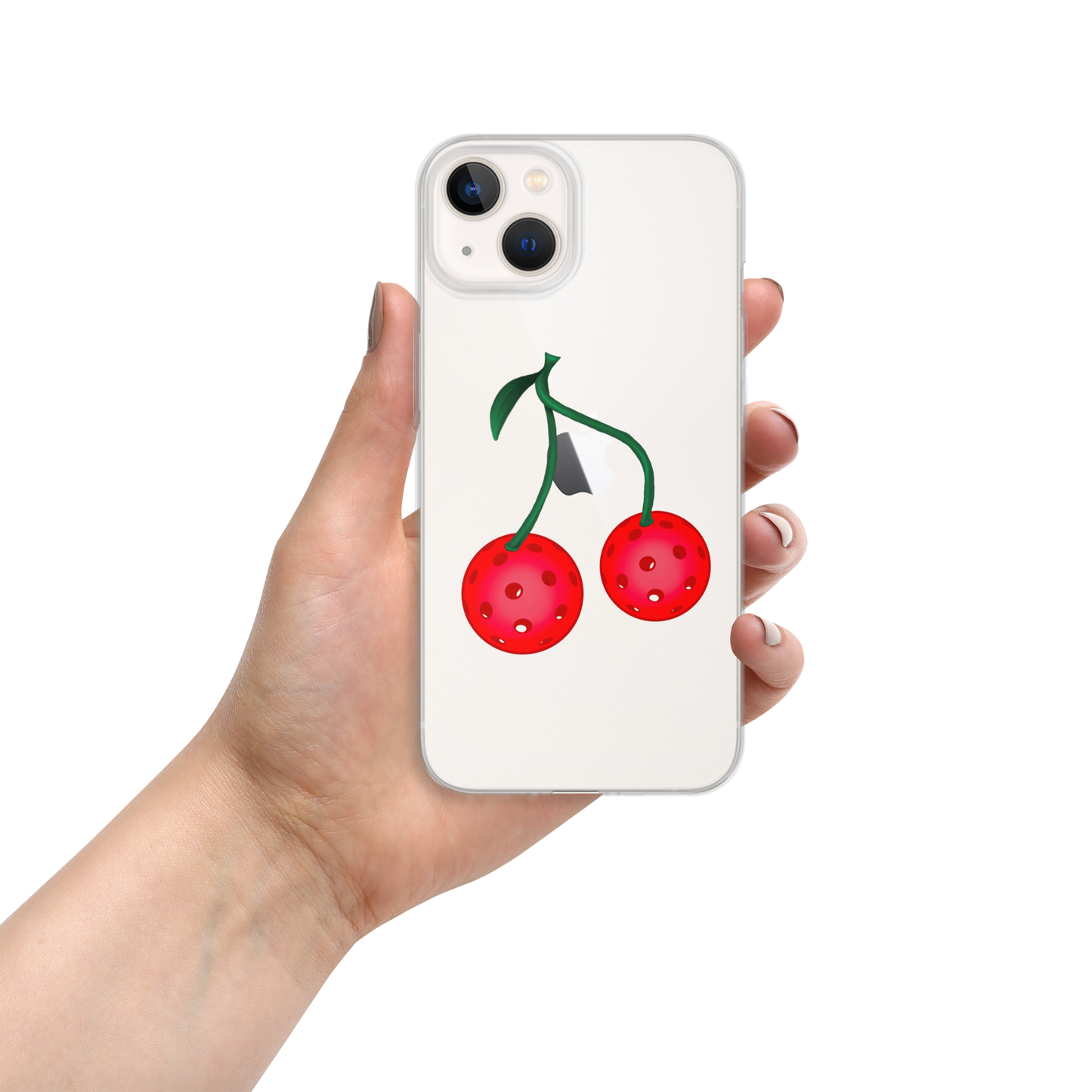 Pickleball Cherries Clear Case for iPhone®