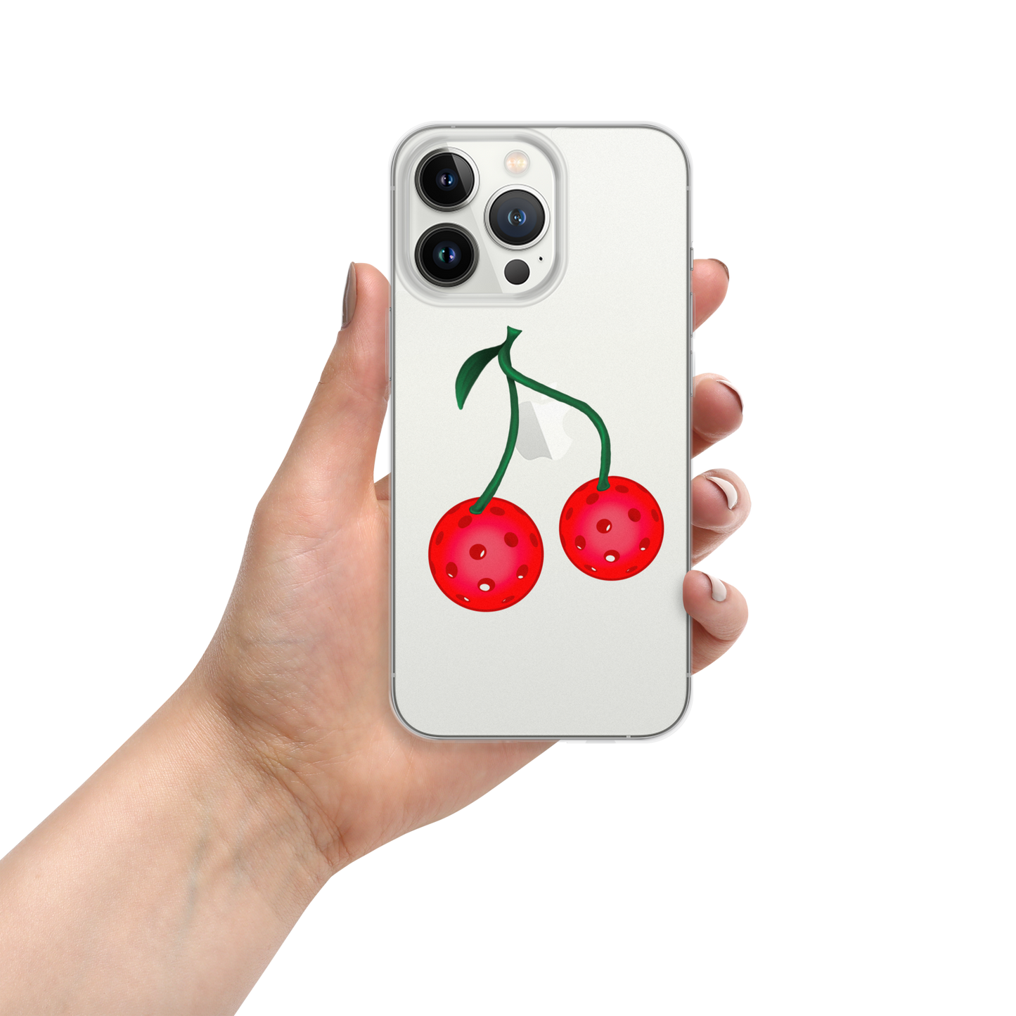 Pickleball Cherries Clear Case for iPhone®