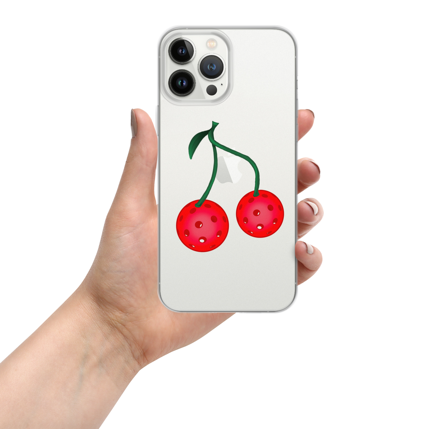 Pickleball Cherries Clear Case for iPhone®