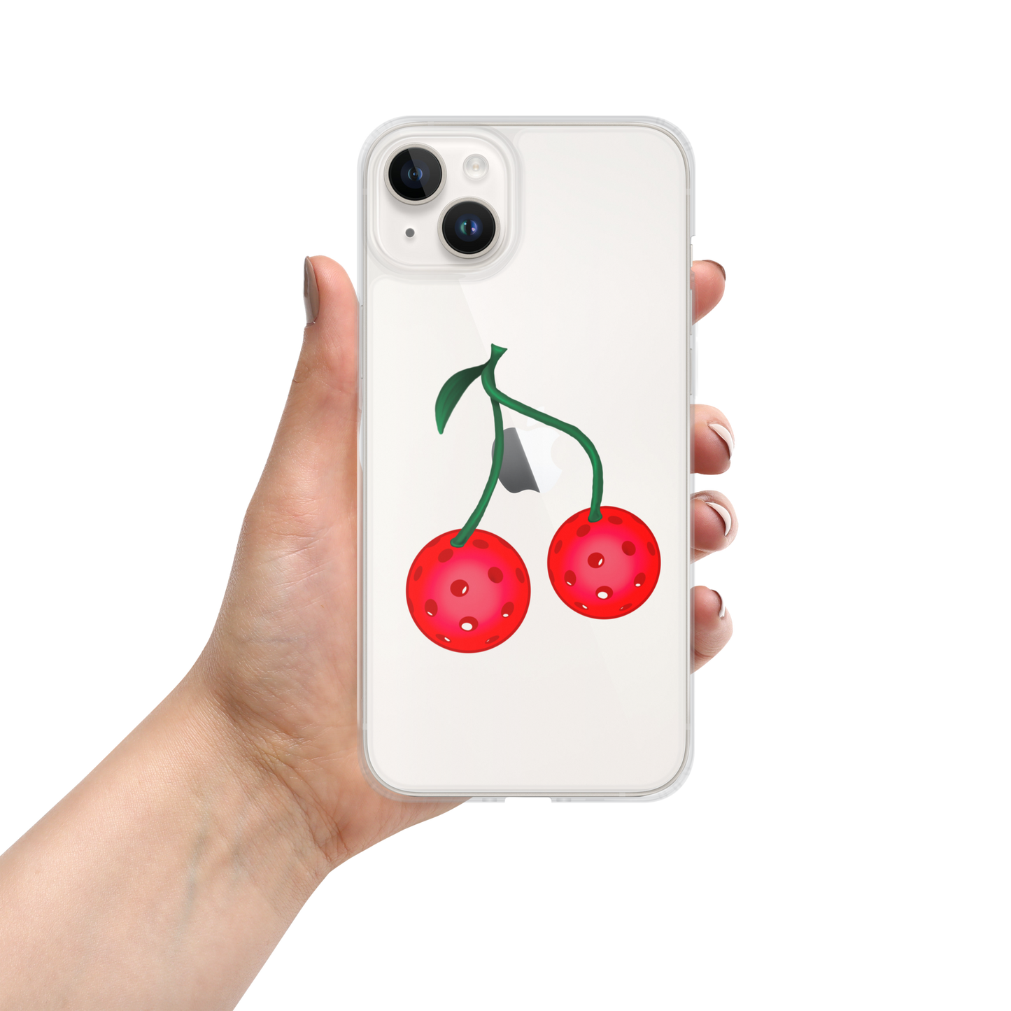 Pickleball Cherries Clear Case for iPhone®