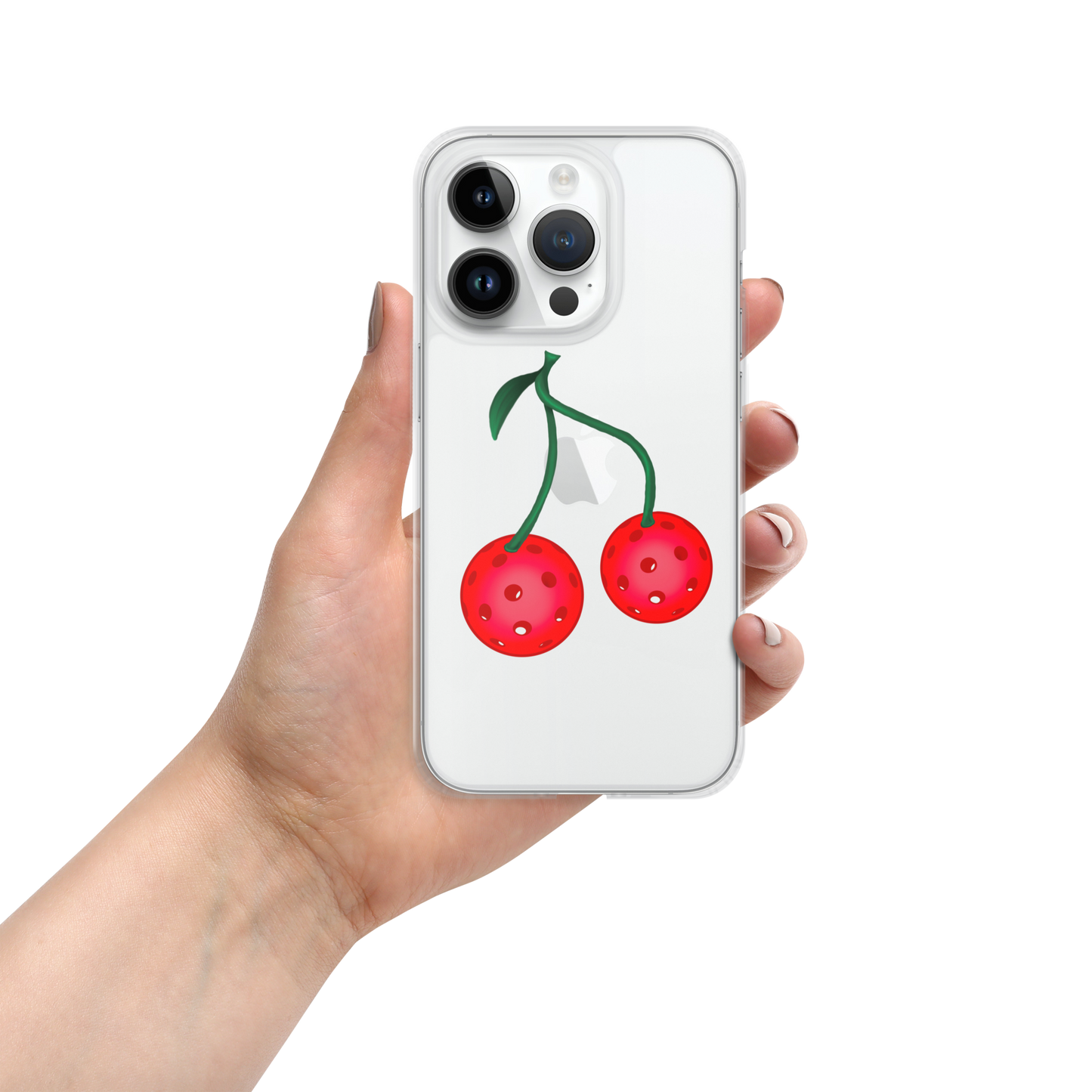 Pickleball Cherries Clear Case for iPhone®