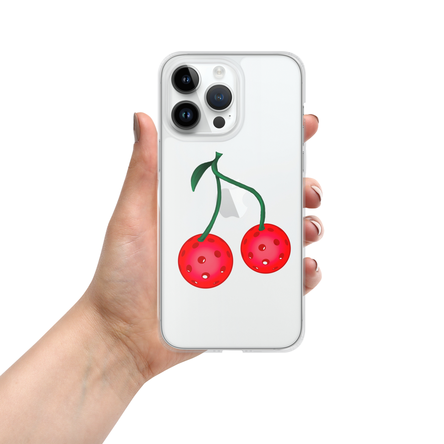 Pickleball Cherries Clear Case for iPhone®