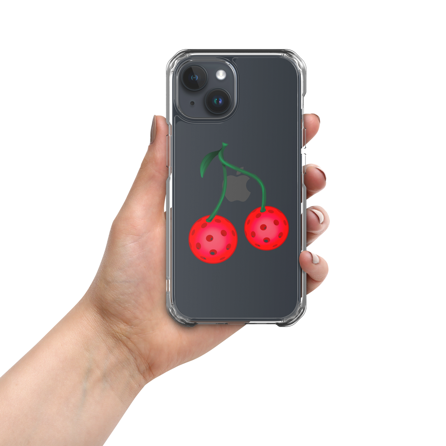 Pickleball Cherries Clear Case for iPhone®