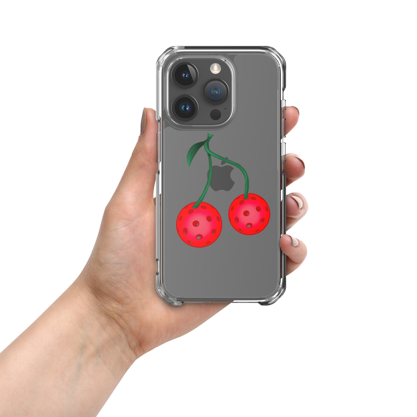 Pickleball Cherries Clear Case for iPhone®