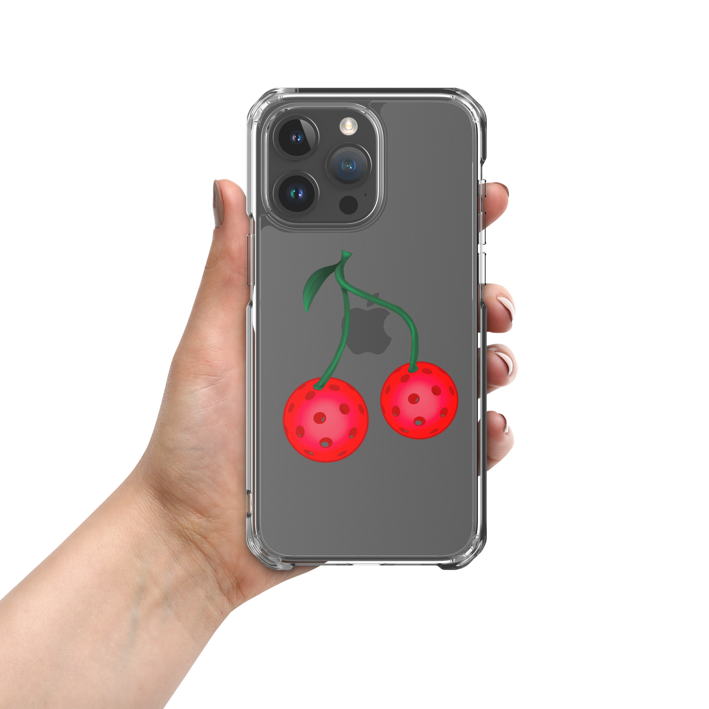 Pickleball Cherries Clear Case for iPhone®