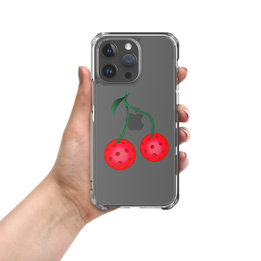 Pickleball Cherries Clear Case for iPhone®