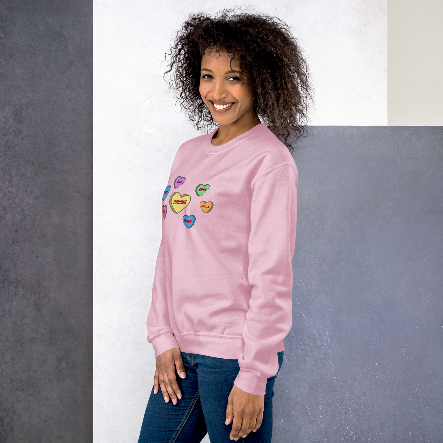 Pickleball Valentine's Hearts Unisex Sweatshirt