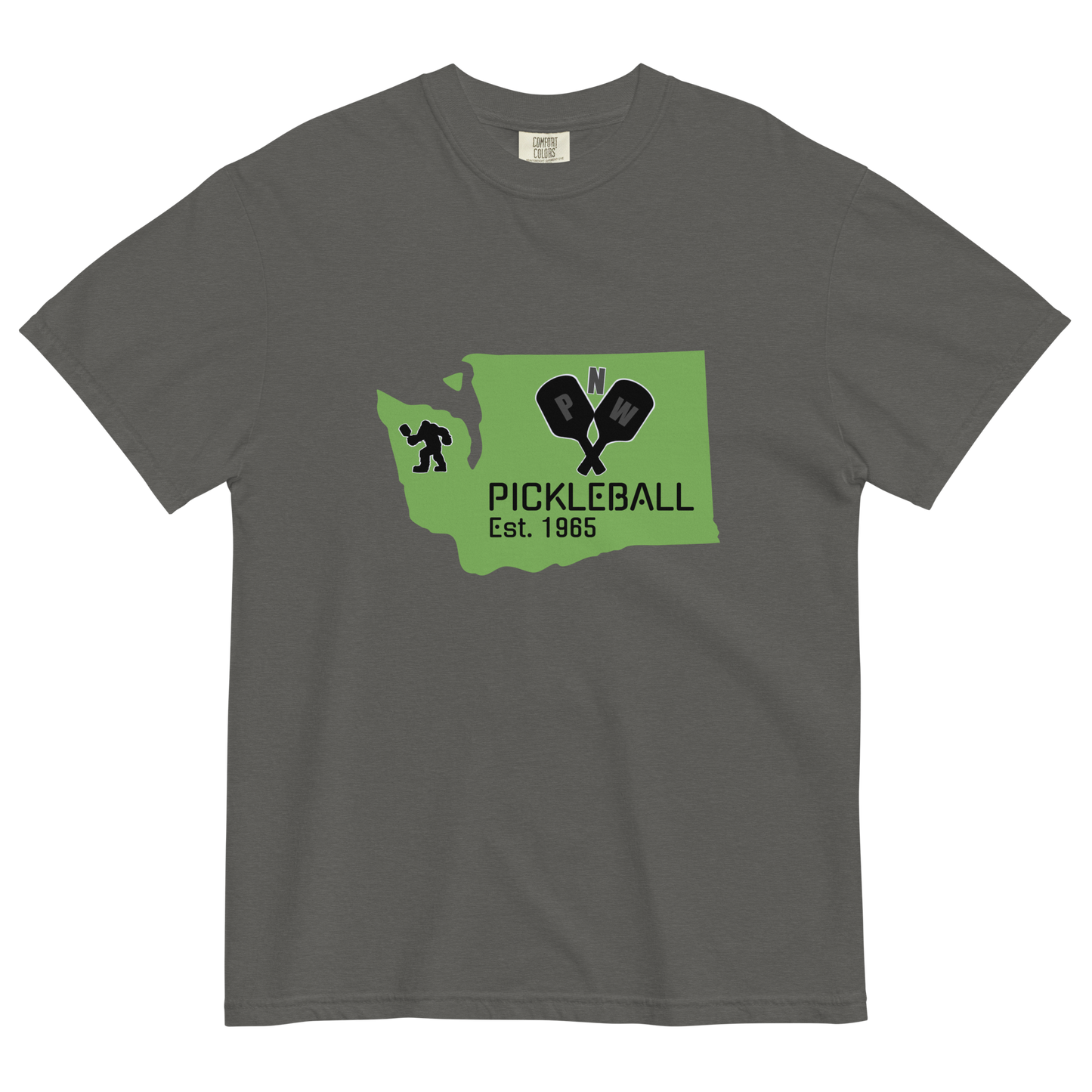 PNW Pickleball Est. 1965 Unisex Garment-Dyed Heavyweight T-shirt