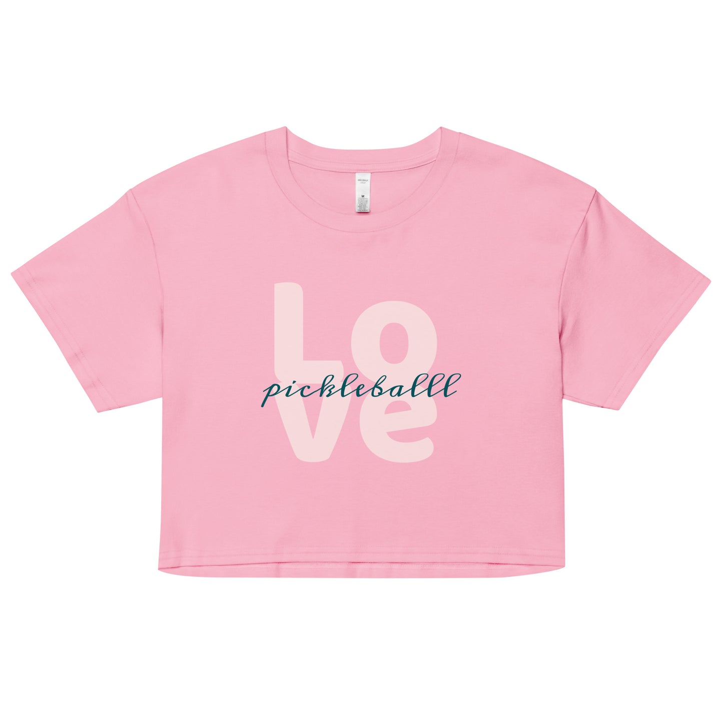 Women’s Love Pickleball Crop Top