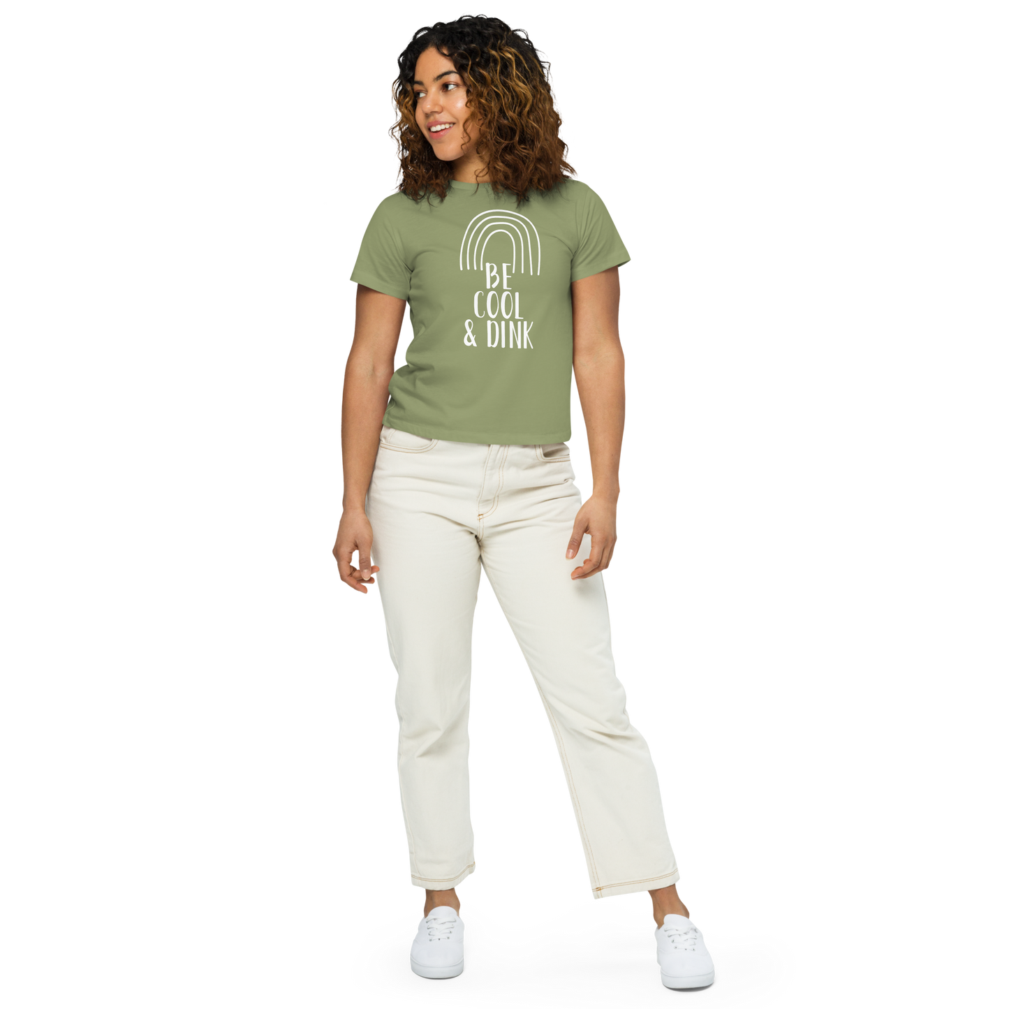 Be Cool & Dink Women’s High-Waisted T-shirt