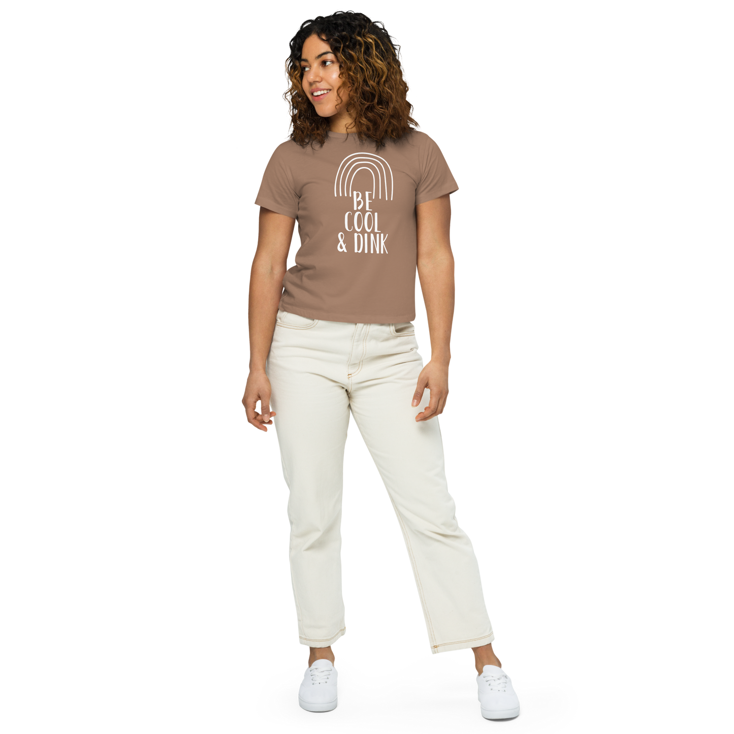 Be Cool & Dink Women’s High-Waisted T-shirt