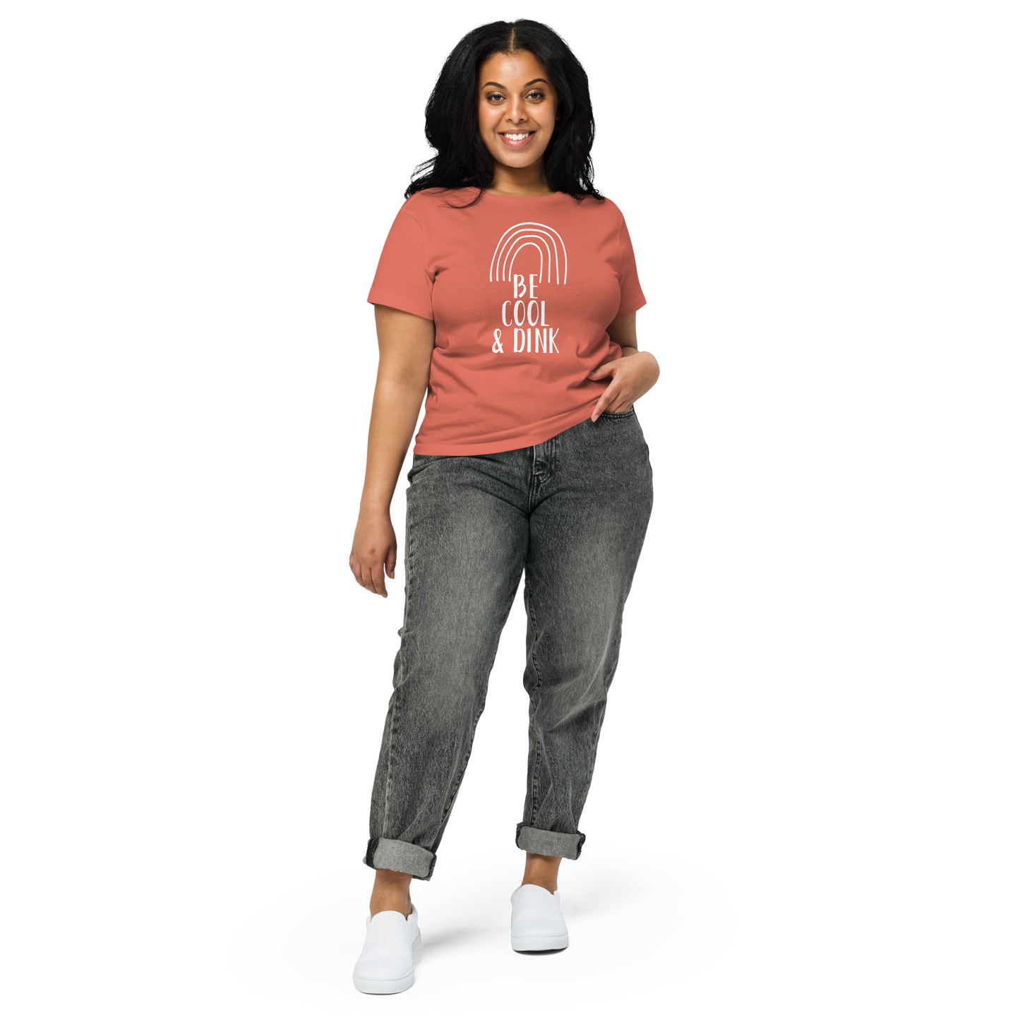 Be Cool & Dink Women’s High-Waisted T-shirt