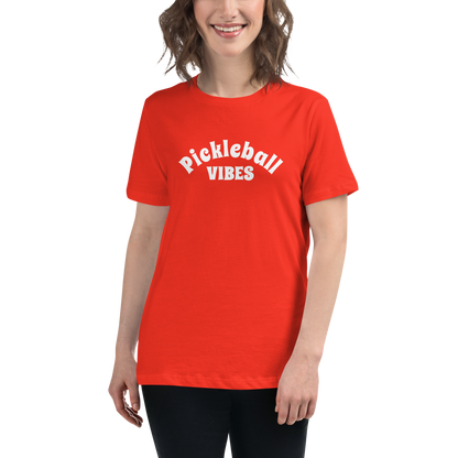 Pickleball Vibes Women's Relaxed T-Shirt